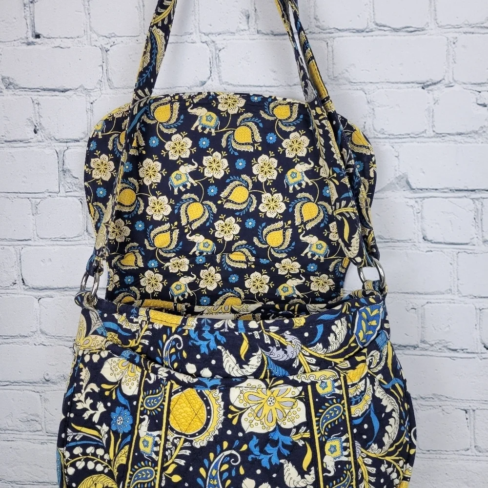Vera Bradley Ellie Blue Elephant Convertible Shoulder Crossbody Bag